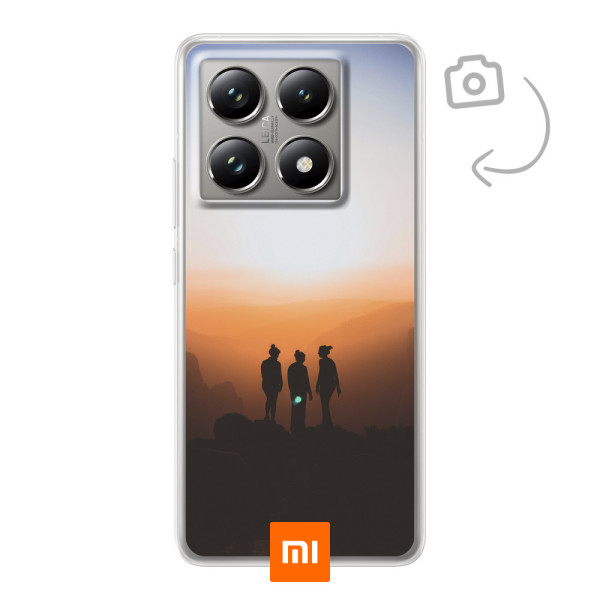 Achterkant bedrukt soft case telefoonhoesje voor Xiaomi 14T Pro