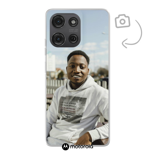 Achterkant bedrukt soft case telefoonhoesje voor Motorola Moto G86