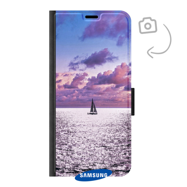 Voorkant bedrukt portemonnee telefoonhoesje voor Samsung Galaxy S24 FE