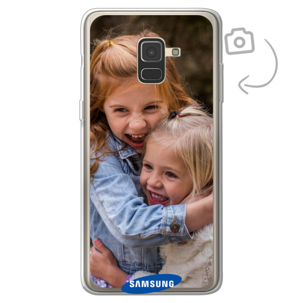 Achterkant bedrukt soft case telefoonhoesje voor Samsung Galaxy A8 (2018)