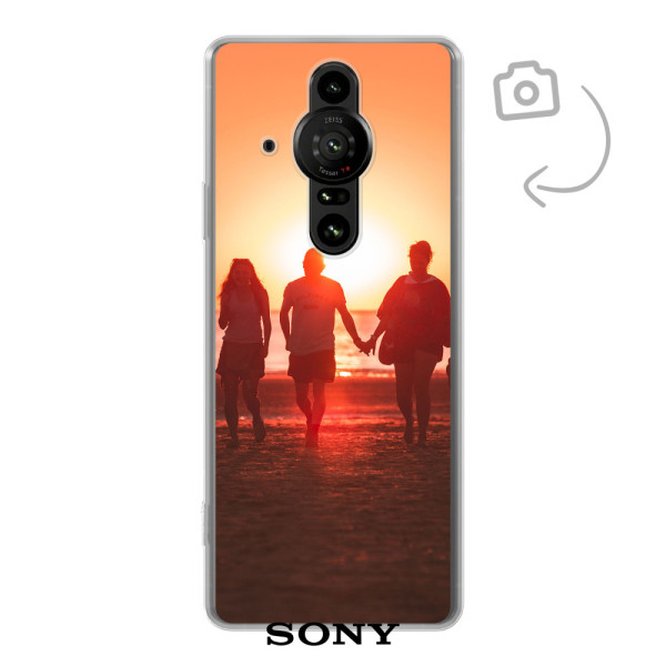 Achterkant bedrukt soft case telefoonhoesje voor Sony Xperia Pro-I