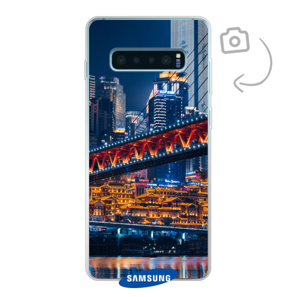 Achterkant bedrukt soft case telefoonhoesje voor Samsung Galaxy S10 Plus