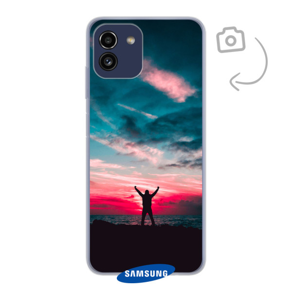 Achterkant bedrukt soft case telefoonhoesje voor Samsung Galaxy A03
