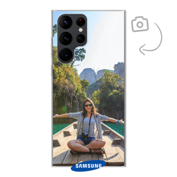 Achterkant bedrukt soft case telefoonhoesje voor Samsung Galaxy S22 Ultra