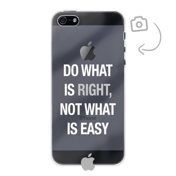 Achterkant bedrukt soft case telefoonhoesje voor iPhone SE (2016)