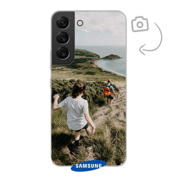 Achterkant bedrukt hard telefoonhoesje voor Samsung Galaxy S22