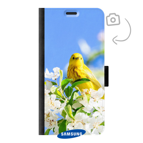 Voorkant bedrukt portemonnee telefoonhoesje voor Samsung Galaxy S22
