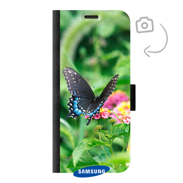 Voorkant bedrukt portemonnee telefoonhoesje voor Samsung Galaxy S21 Plus 5G