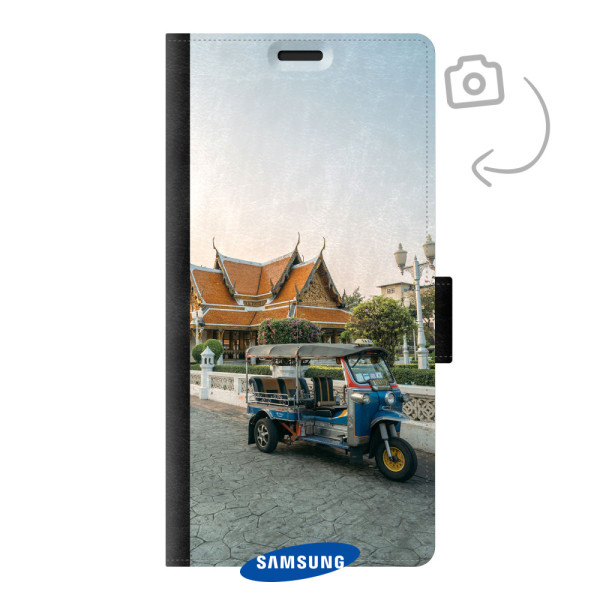 Voorkant bedrukt portemonnee telefoonhoesje voor Samsung Galaxy S22 Ultra