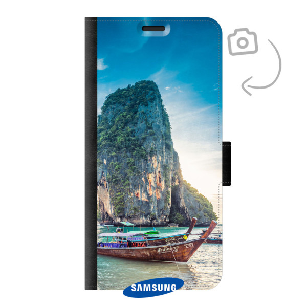 Voorkant bedrukt portemonnee telefoonhoesje voor Samsung Galaxy S22 Plus