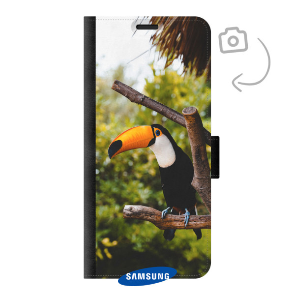 Voorkant bedrukt portemonnee telefoonhoesje voor Samsung Galaxy S21 Ultra 5G